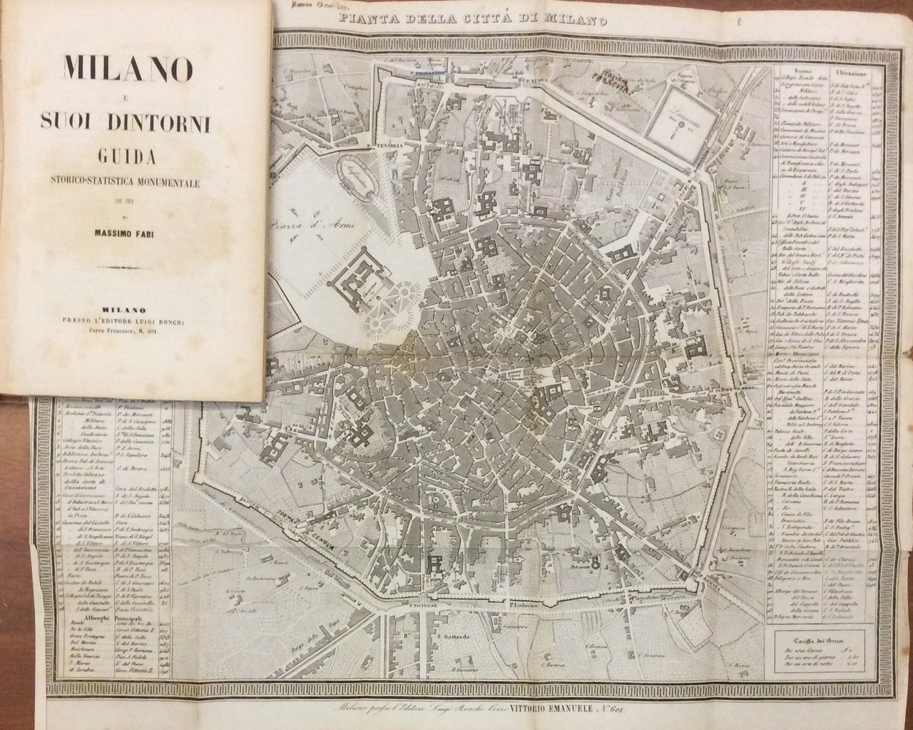 MILANO E SUOI DINTORNI. - Guida Storico-Statistica Monumentale.