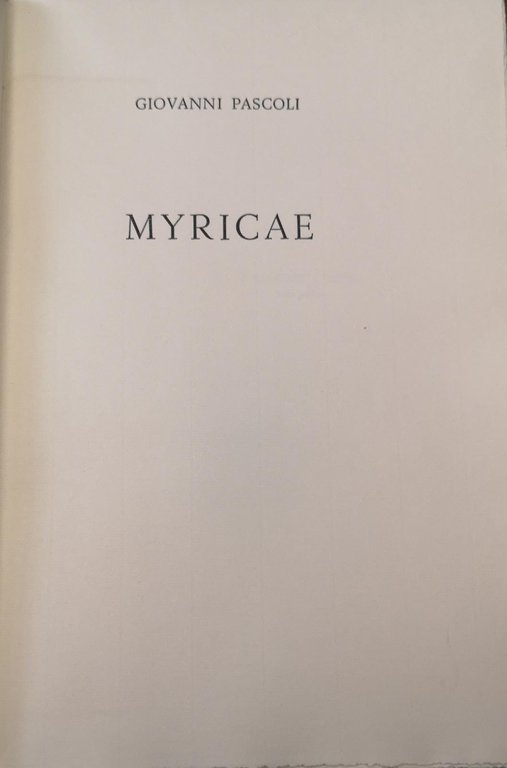 MYRICAE.