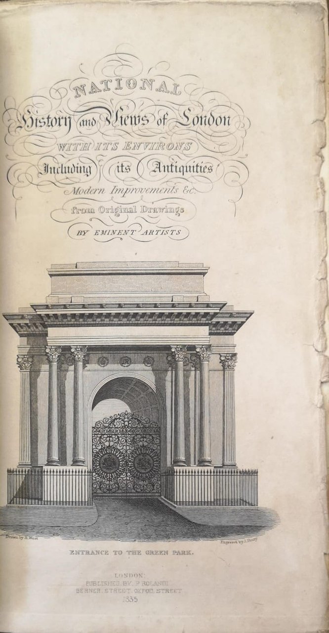 NATIONAL HISTORY AND VIEWS OF LONDON AND ITS ENVIRONS. - …