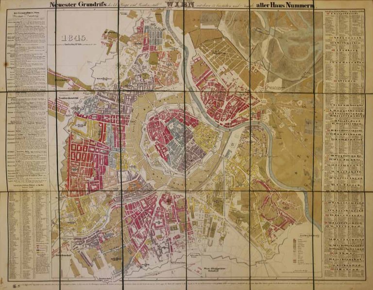NEUESTER GRUNDRISS DER K.K. HAUPT- UND RESIDENZSTADT WIEN MIT IHREN …
