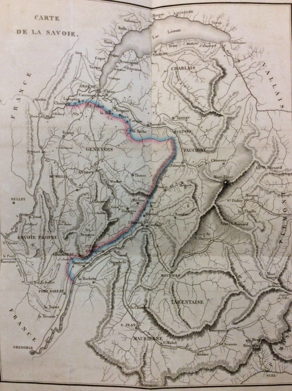 NOTICE SUR LA SAVOIE, PRECEDEE D'UNE CARTE TOPOGRAPHIQUE.
