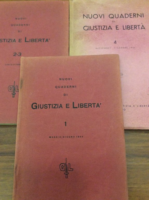 NUOVI QUADERNI DI GIUSTIZIA E LIBERTA'