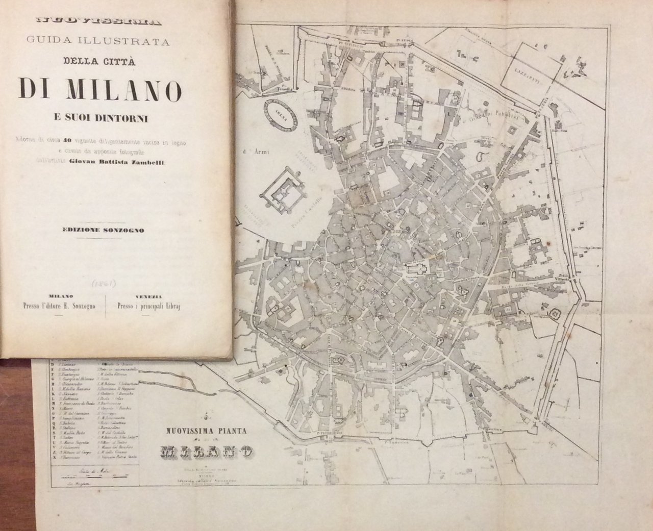 NUOVISSIMA GUIDA ILLUSTRATA DELLA CITTA' DI MILANO E SUOI DINTORNI. …