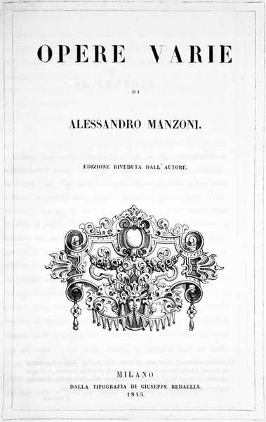 OPERE VARIE. - Edizione riveduta dall'Autore.