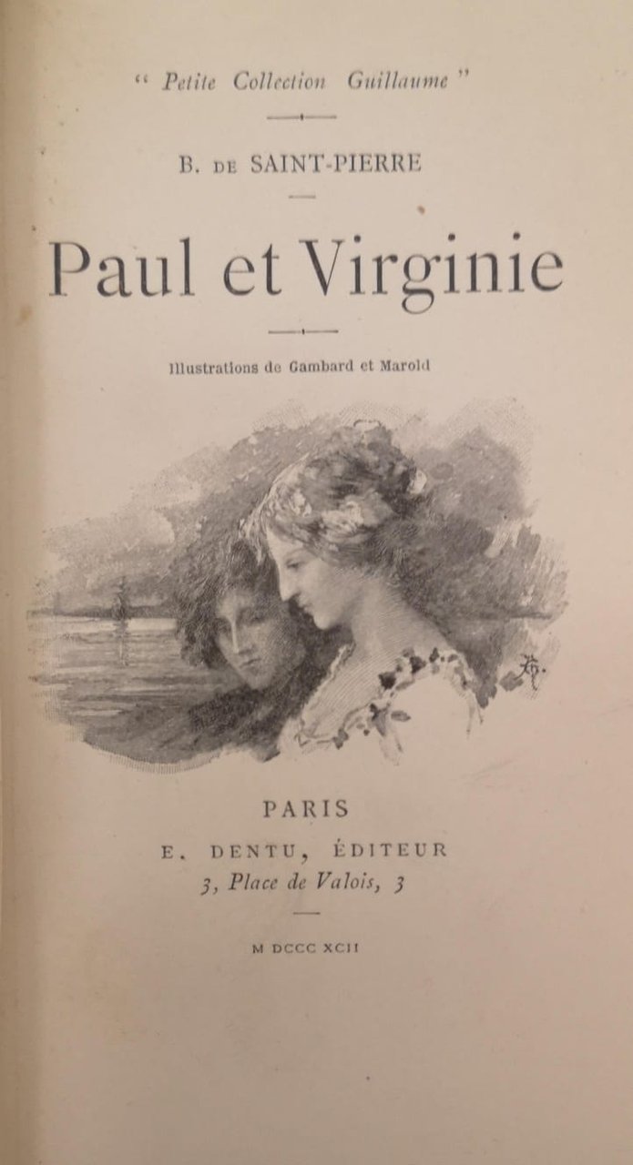 PAUL ET VIRGINIE. - Petite Collection Guillaume.