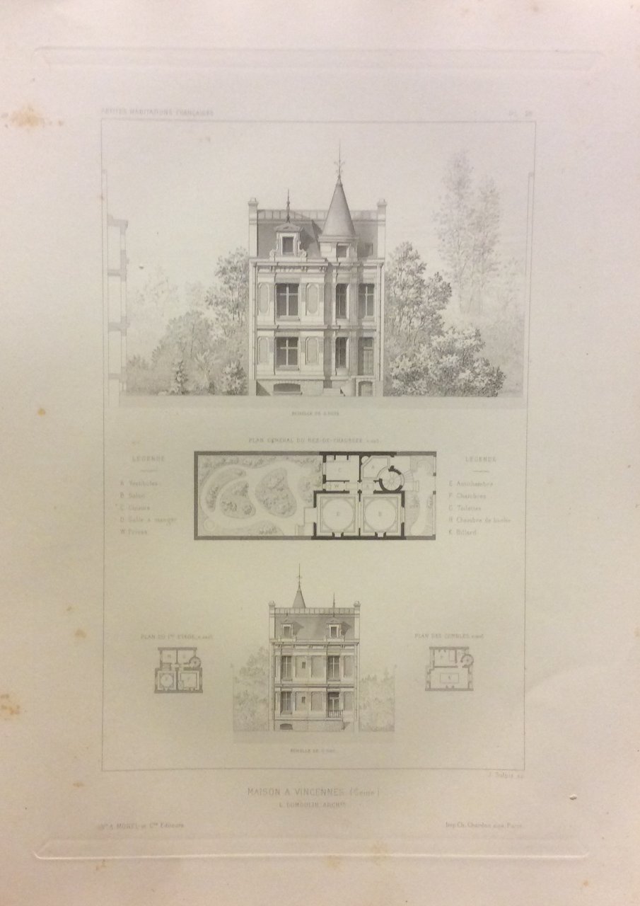 PETITES HABITATIONS FRANÇAISES. - Maisons - Villas - Pavillons.