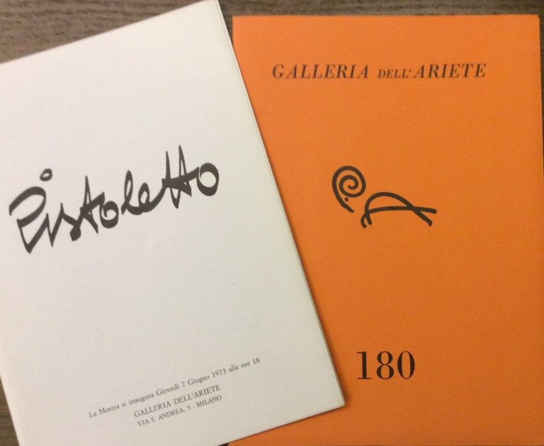 PISTOLETTO - GALLERIA DELL'ARIETE N. 180.