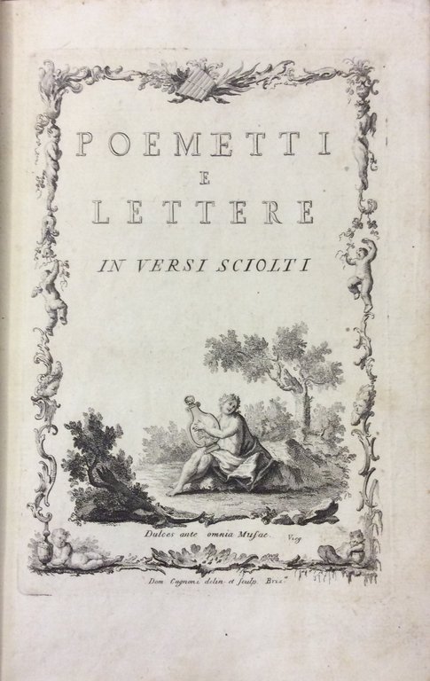 POEMETTI E LETTERE IN VERSI SCIOLTI.