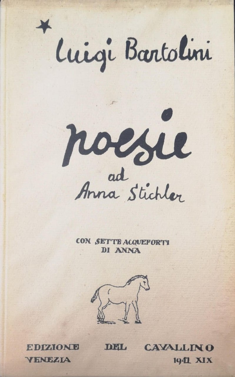 POESIE AD ANNA STICKLER. - Con sette acqueforti di Anna.