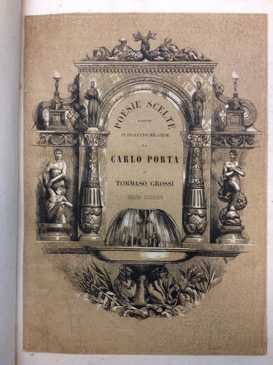 POESIE SCELTE IN DIALETTO MILANESE. - Edizione illustrata da F. …