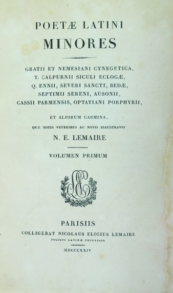 POETAE LATINI MINORES... - Quae notis veteribus ac novis illustravit …