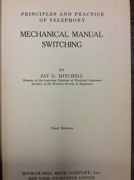 PRINCIPLES AND PRACTICE OF TELEPHONY.