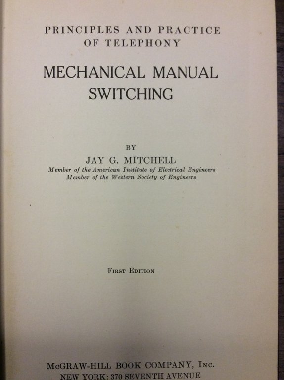 PRINCIPLES AND PRACTICE OF TELEPHONY.