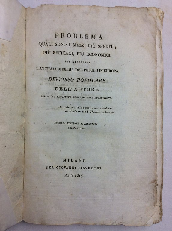 PROBLEMA: QUALI SONO I MEZZI PIU' SPEDITI PIU' EFFICACI PIU' …