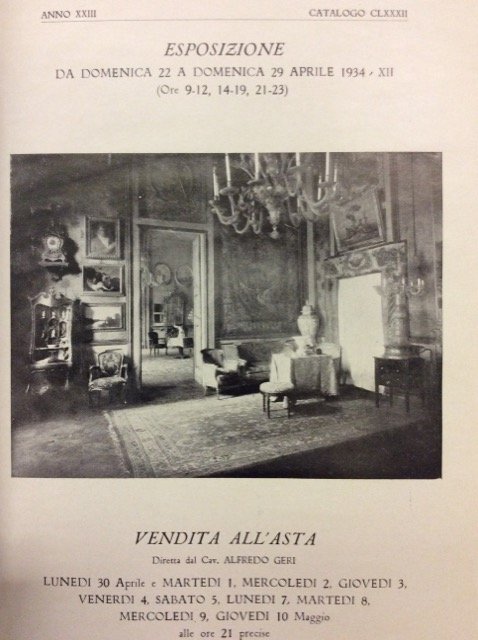 RACCOLTA D'OPERE PITTORICHE DAL SEC. XV AD OGGI E D'ARTE …