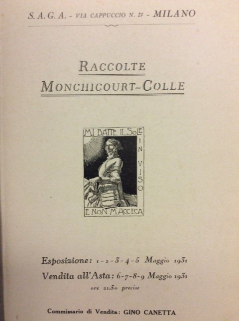 RACCOLTE MONCHICOURT-COLLE.