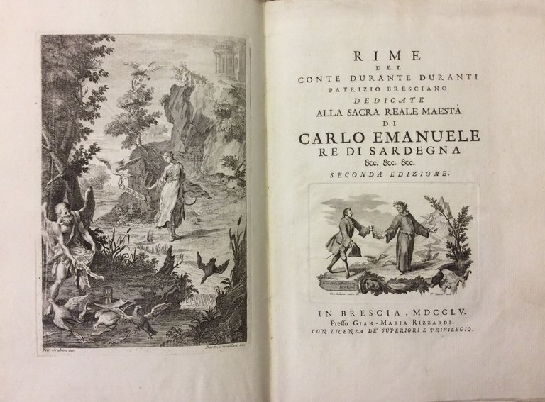 RIME. - Dedicate alla Sacra Reale Maestà di Carlo Emanuele …