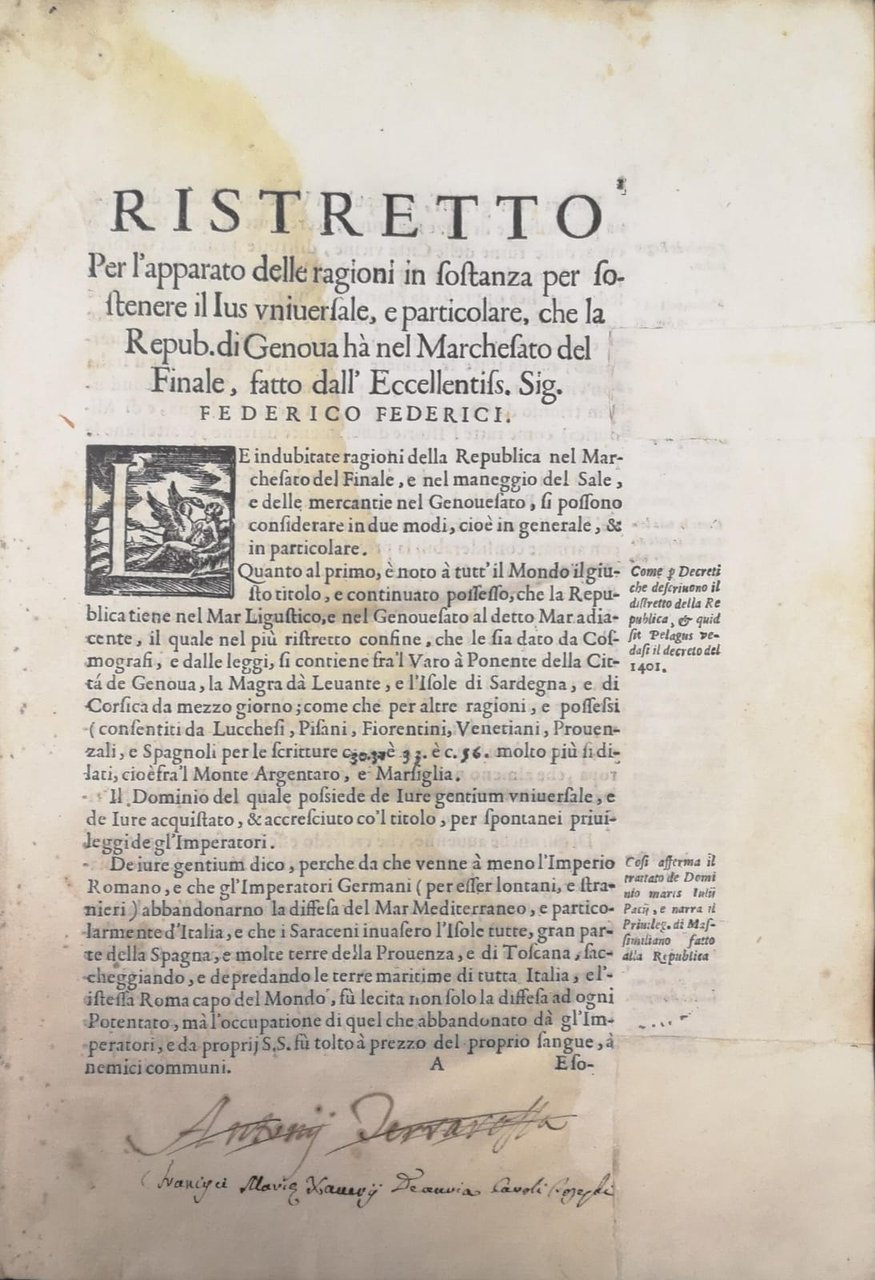 RISTRETTO PER L'APPARATO DELLE RAGIONI IN SOSTANZA PER SOSTENERE IL … | Immagine principale