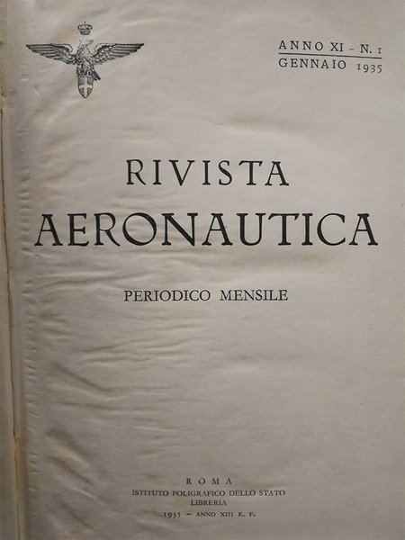 RIVISTA AERONAUTICA. ANNO 1935.