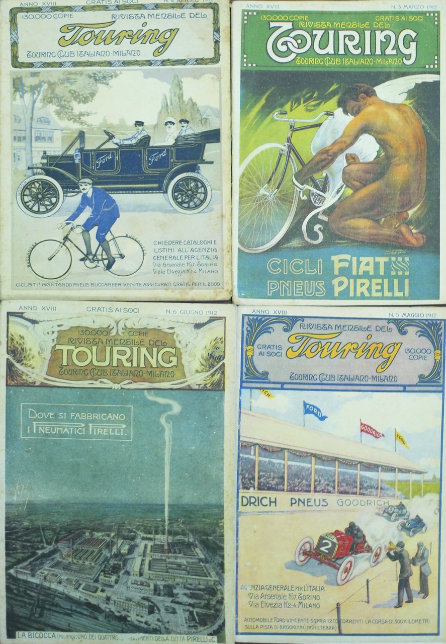 RIVISTA MENSILE DEL TOURING. 1912.