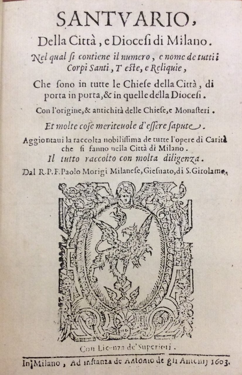 SANTUARIO DELLA CITTA' E DIOCESI DI MILANO NEL QUAL SI …