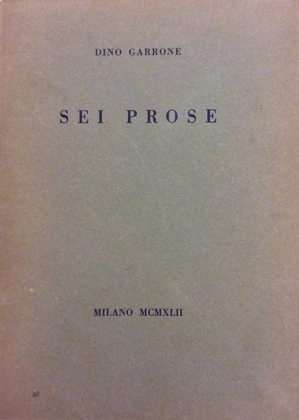 SEI PROSE.