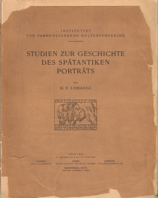 STUDIEN ZUR GESCHICHTE DES SPATANTIKEN PORTRATS.