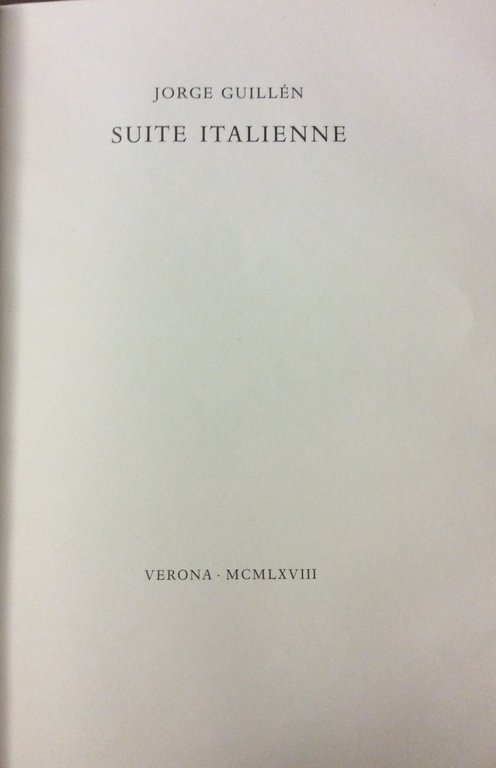 SUITE ITALIENNE.