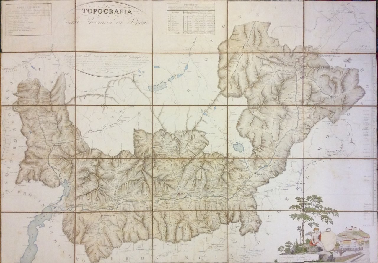 TOPOGRAFIA DELLA PROVINCIA DI SONDRIO COMPILATA DALL'INGEGNERE ARCHITETTO GIUSEPPE CUSI. …