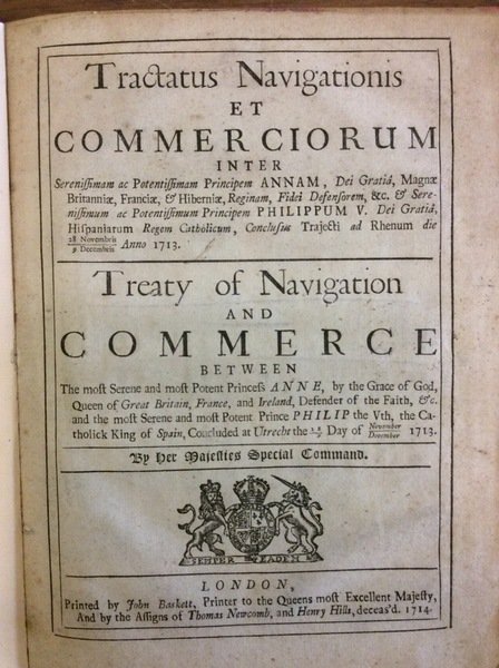 TRACTATUS NAVIGATIONIS ET COMMERCIORUM INTER... PRINCIPEM ANNAM, MAGNAE BRITANNIAE, FRANCIA …