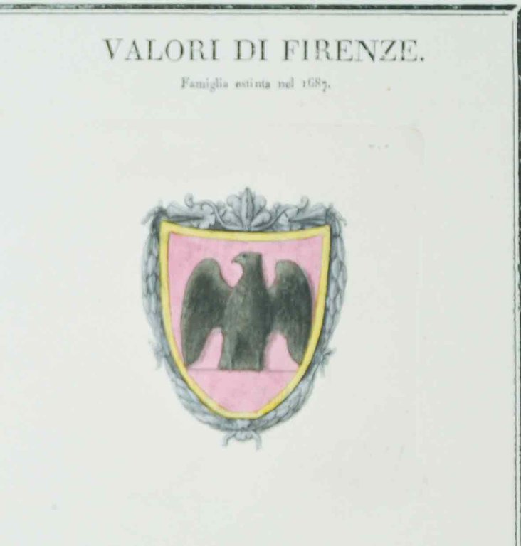 VALORI DI FIRENZE. - Famiglie celebri italiane.
