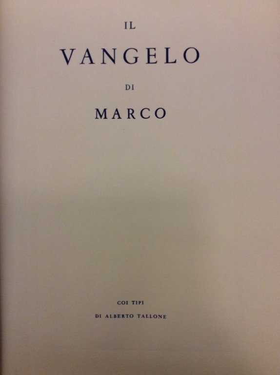 VANGELO. - Nuova traduzione dal testo greco a cura di …