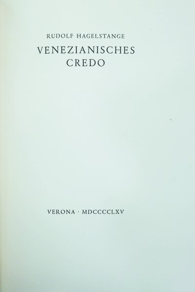 VENEZIANISCHES CREDO.