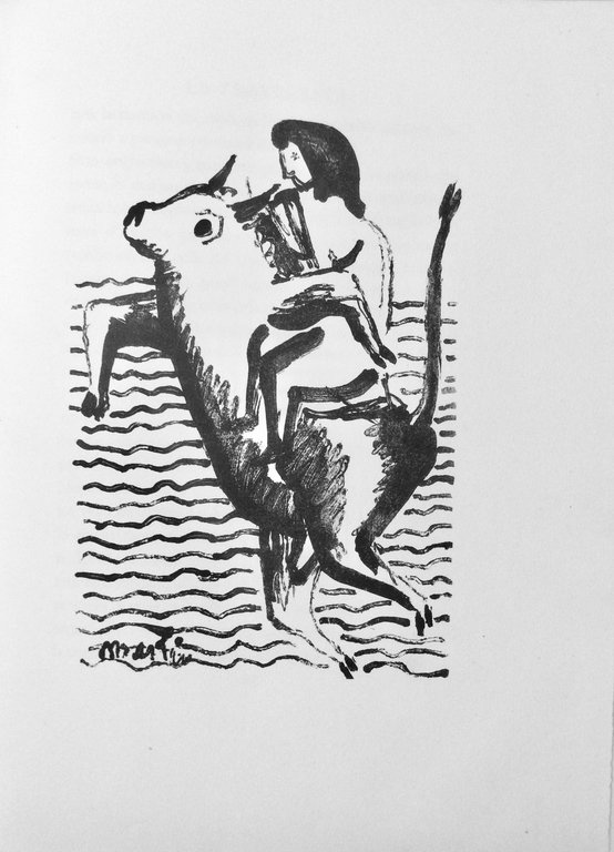 VIAGGIO D'EUROPA. - Racconto. Con litografie di Arturo Martini.