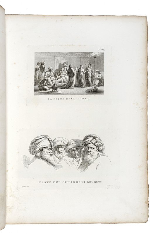 VIAGGIO NEL BASSO ED ALTO EGITTO. - Illustrato dietro alle …