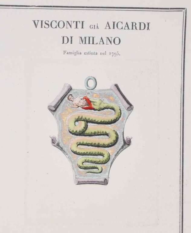VISCONTI GIA' AICARDI DI MILANO. - Famiglie celebri italiane.