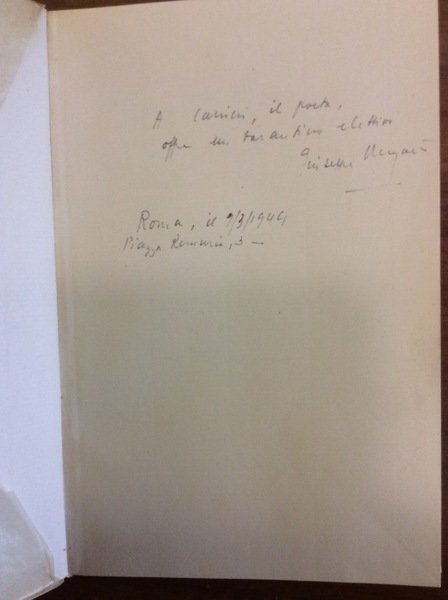 VITA D'UN UOMO - TRADUZIONI II (Secondo). DA GONGORA E …