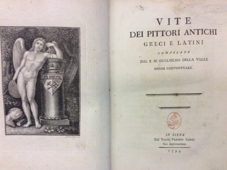 VITE DEI PITTORI ANTICHI GRECI E LATINI.
