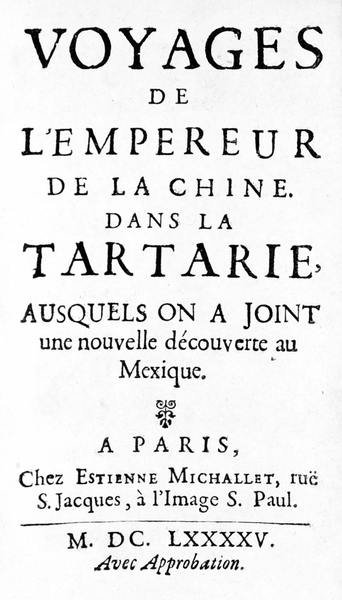 VOYAGES DE L'EMPEREUR DE LA CHINE DANS LA TARTARIE. - …