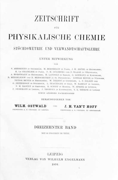 ZEITSCHRIFT FUR PHYSIKALISCHE CHEMIE.