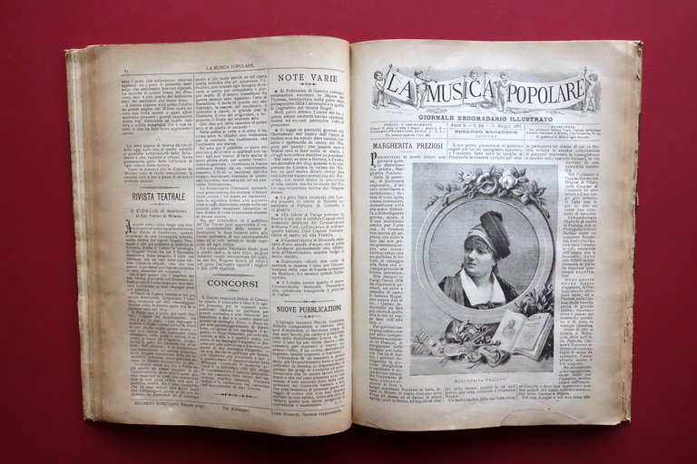 La Musica Popolare Giornale Anno II 1883 52 Numeri Annata …