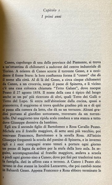 PEANO: STORIA DI UN MATEMATICO