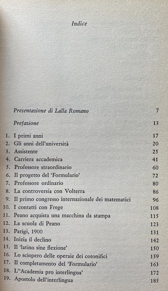 PEANO: STORIA DI UN MATEMATICO