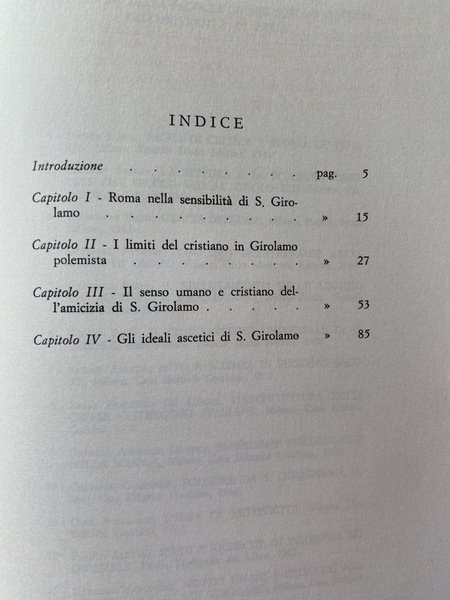MOTIVI UMANI E CRISTIANI NELL'EPISTOLARIO DI S. SAN GIROLAMO