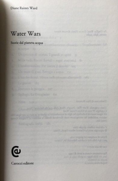 WATER WARS. STORIE DAL PIANETA ACQUA