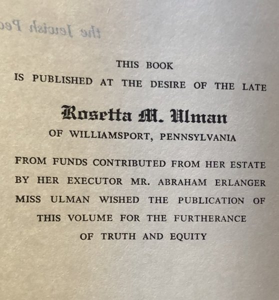 A HISTORY OF THE JEWISH PEOPLE