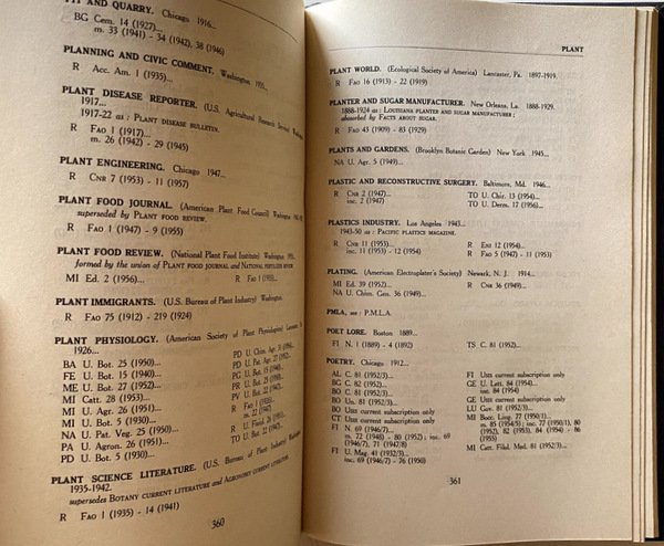 A UNION LIST OF AMERICAN PERIODICALS IN ITALY