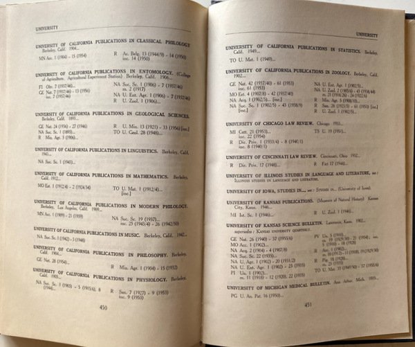 A UNION LIST OF AMERICAN PERIODICALS IN ITALY