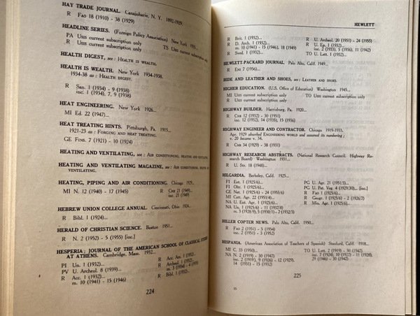 A UNION LIST OF AMERICAN PERIODICALS IN ITALY