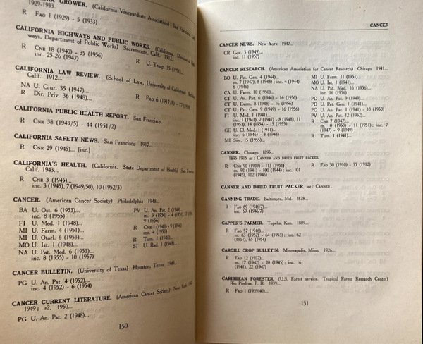 A UNION LIST OF AMERICAN PERIODICALS IN ITALY